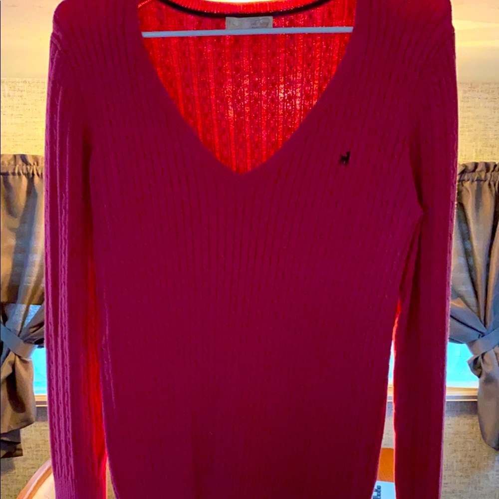 Old Navy V neck sweater hot pink